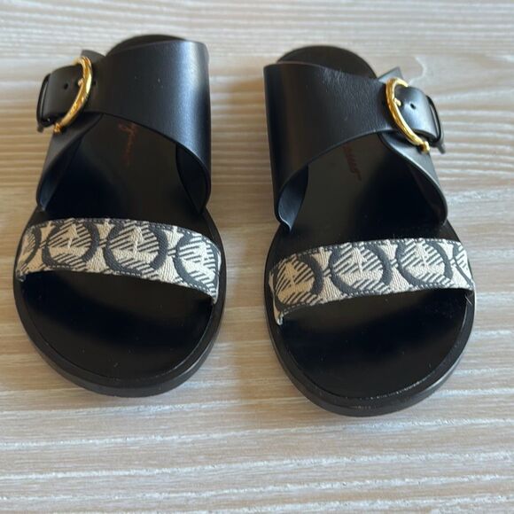 Salvatore Ferragamo Cassie Flat Gancio Slide Sandals size 6 - Picture 5 of 11